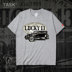 Fans TASK cổ điển Nostalgic Vintage Car Casual Loose ngắn SleeveT áo thun nam và nữ Trend áo thun 0007 