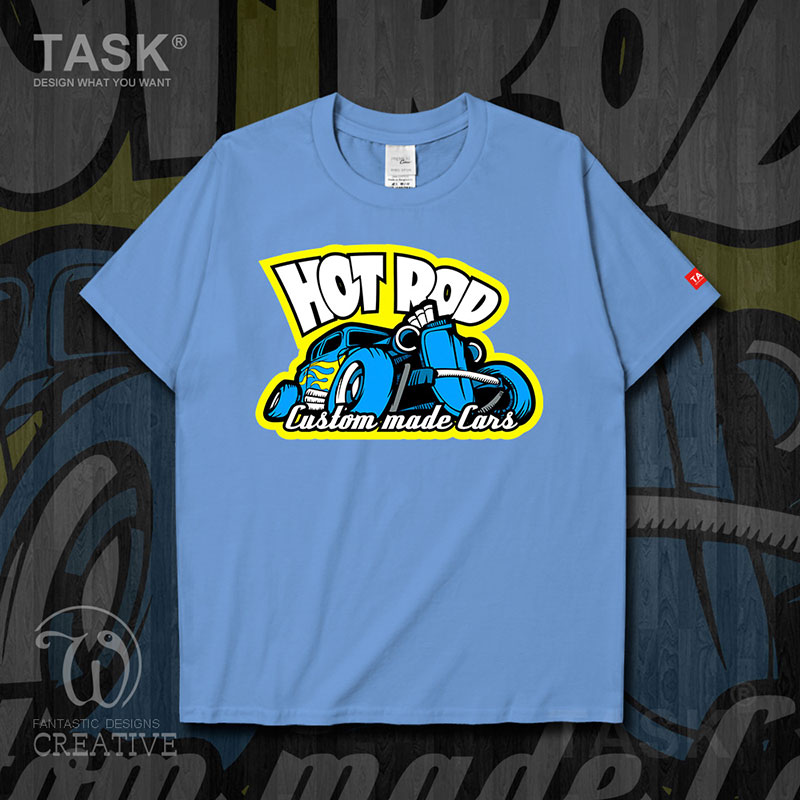 TASK Motorsport Tính Tuỳ chỉnh Hot Rod Modified Car Trend ngắn tay áo thun nam và nữ T-Shirt 03-0007