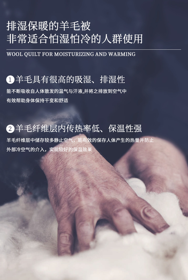 天猫官方认证店铺 Lehome 澳洲羊毛被 图1