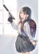 Armed Girl High School Student Daito Portfolio Armed Girl High School Student Japanese Illustrator Painting Collection