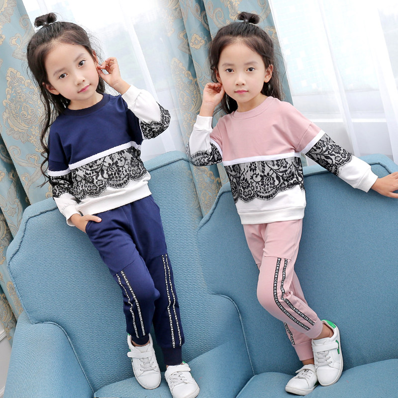 Girl Spring Autumn Dress Foreign Pie Suit 2021 New Internet Red CUHK Scout Baby Boomer Wave Casual Trendy Movement