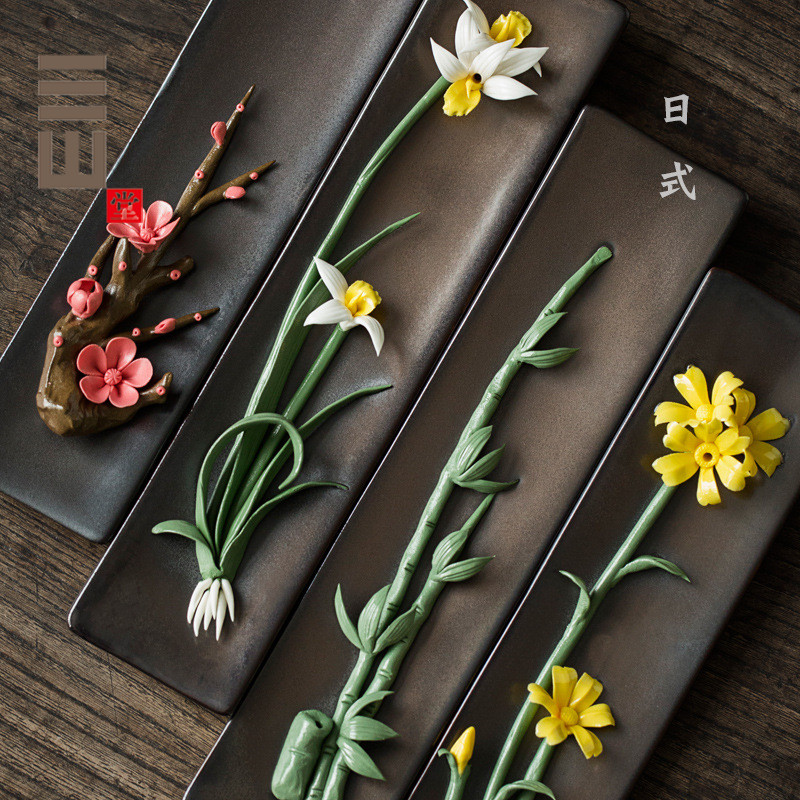 Pure Hand Zen Manicure Water Fairy Flowers Jade Orchid Retro Aromas of Gusto Day Style Tea Tray Boutique Pendulum