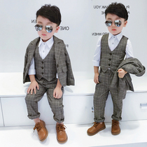 Boy suit suit autumn four pieces of air children performing dress piano playing children Englishfashion handsome