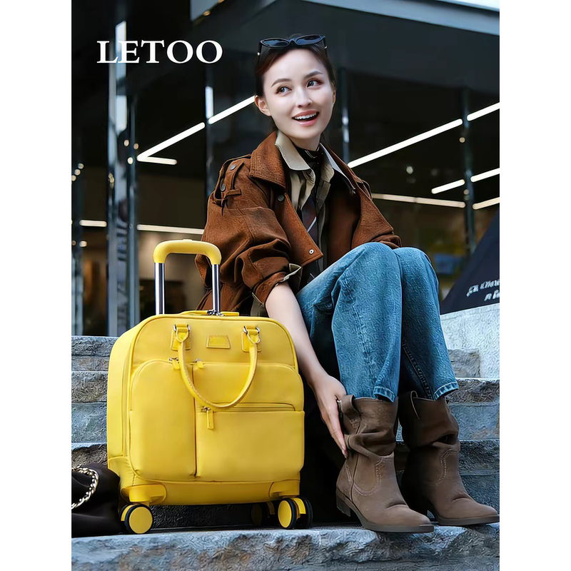 Letoo Suitcase 18inch Boarding-Friendly 2026 New Short-Distance Portable Travel Business Trip Lightweight Trolley Bag Letoo Suitcase 18inch Boarding-Friendly 2026 New Short-Distance Portable Travel Business Trip Lightweight Trolley Bag