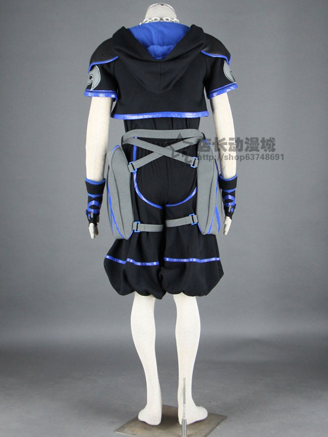 Vương quốc của trái tim anime Quần áo COS tùy chỉnh Sola trò chơi đen COSPLAY quần áo nam tại chỗ đầy đủ - Cosplay cosplay 2b