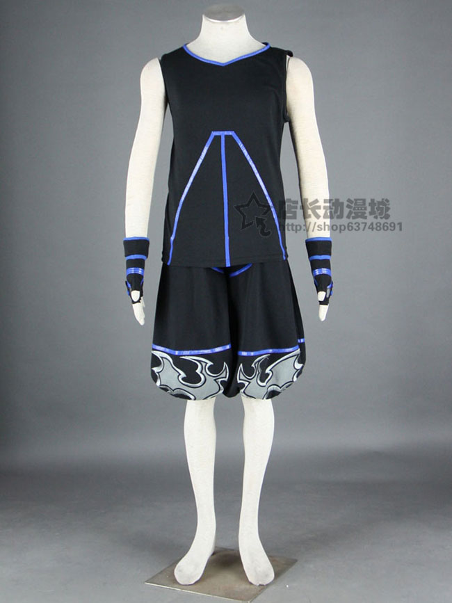 Vương quốc của trái tim anime Quần áo COS tùy chỉnh Sola trò chơi đen COSPLAY quần áo nam tại chỗ đầy đủ - Cosplay cosplay 2b