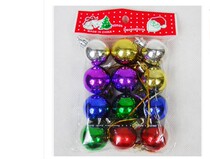 3 cm diameter Christmas tree plated Christmas colored ball 3cm Christmas ball plastic hollow ball 12 only mixed #6990