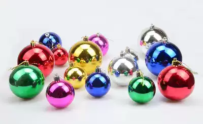 Red bright electroplated ball Plastic hollow ball 6 cm diameter Gold Blue Purple Christmas Ball