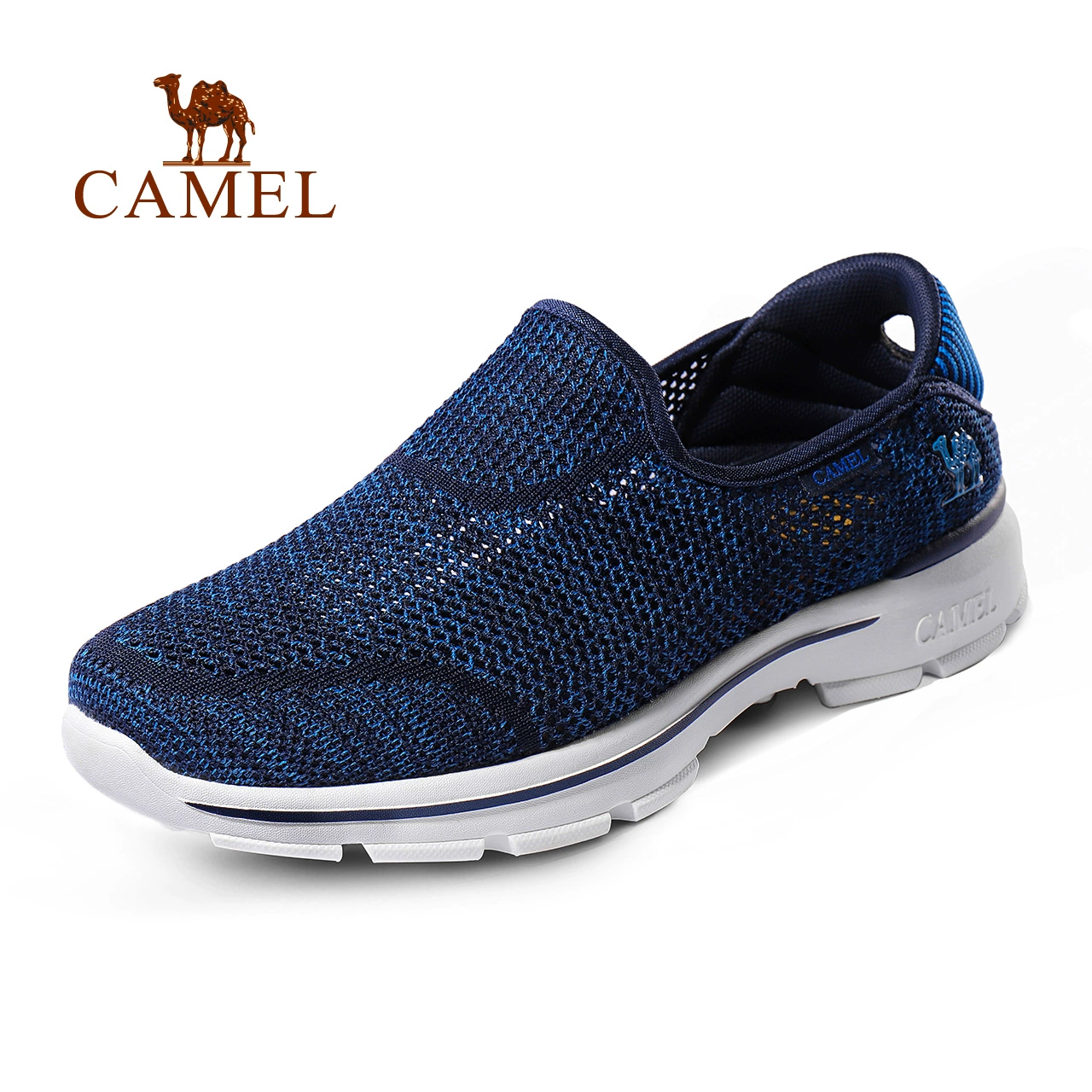 Giày lưới nam ngoài trời Camel thoáng khí chống mài mòn giày thường đi du lịch thoải mái giày lưới nam A912303035 - Khởi động ngoài trời
