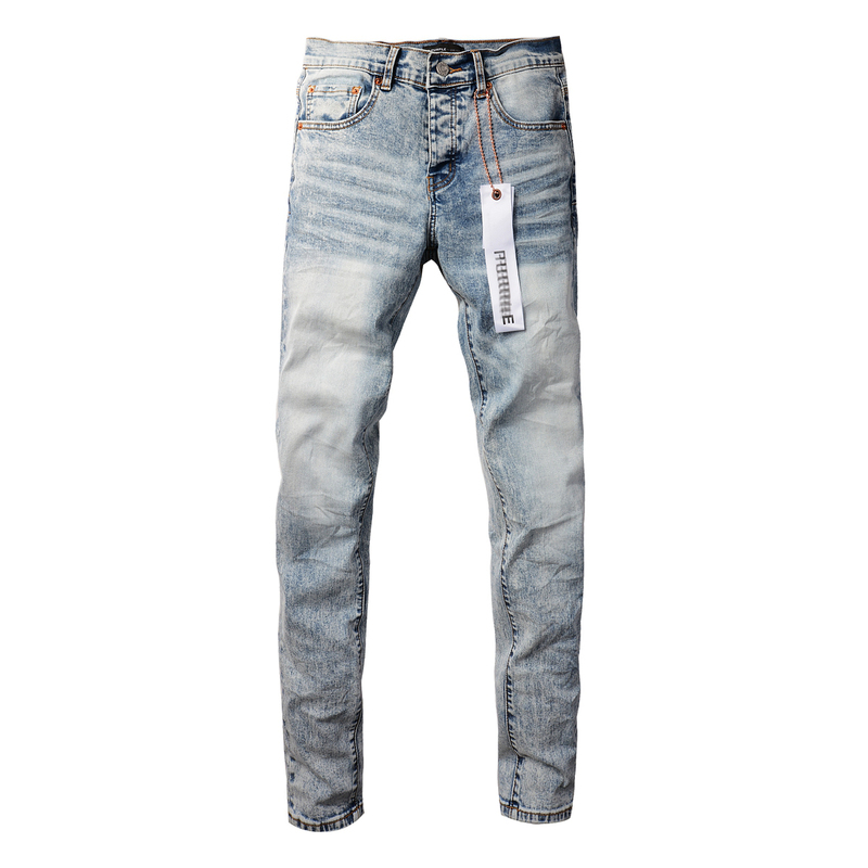 Pur Jeans Pants Torn Jeans American High Street Vintage Basic Blue Jeans