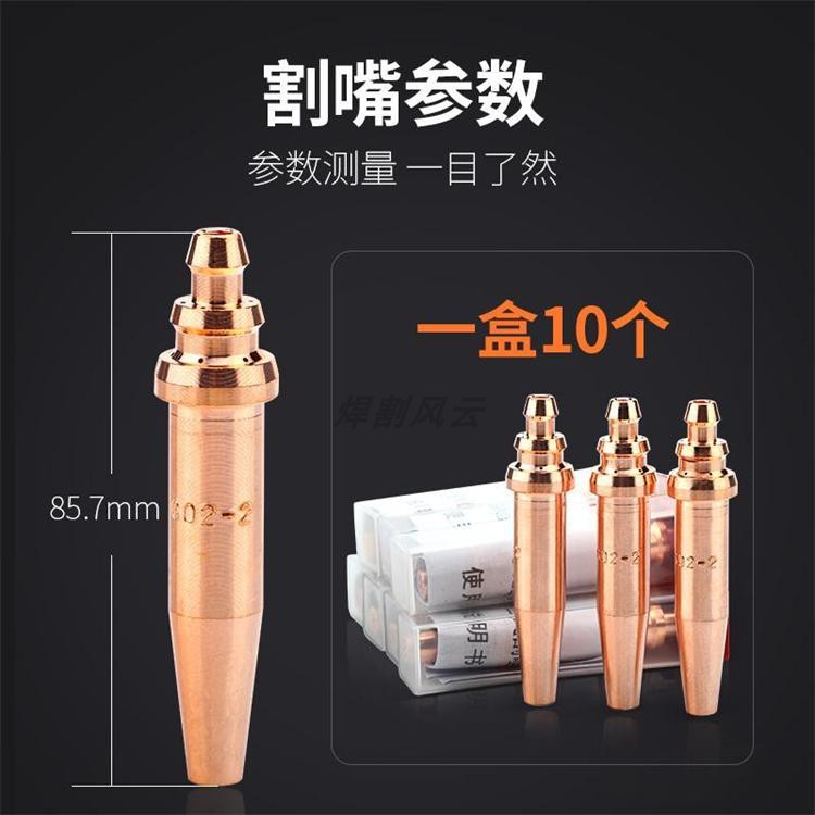 Factory direct national standard full copper G02 equal pressure acetylene cutting nozzle flame cutting machine with semi-automatic cutting nozzle