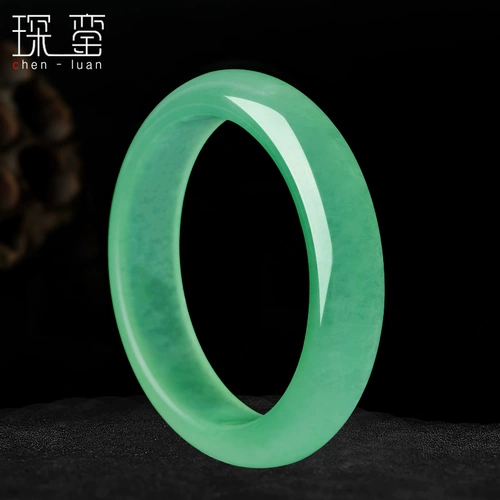 Изумрудный натуральный браслет из нефрита, яшма, имитация льда