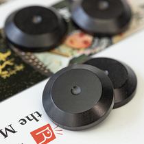 Yuncaifang ebony speaker shock-absorbing foot nails and foot pads CD player audio amplifier solid wood shock-absorbing foot floor bracket