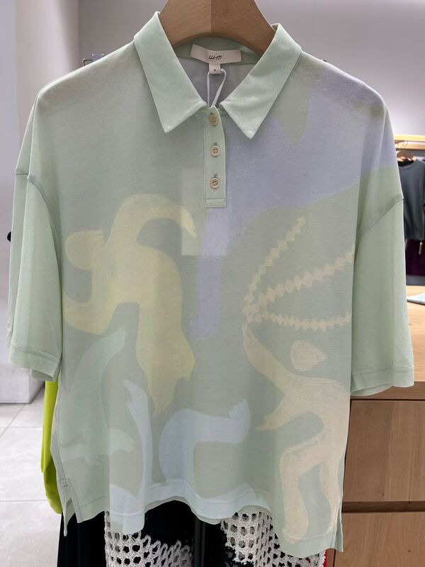 Special Offer Genuine Women's Casual Comfortable Breathable Pique Knit Fabric Polo Collar T-Shirt