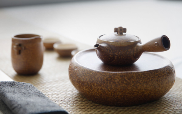 M letters kilowatt/hall coarse pottery creative small pot foster bearing bearing tea pot pot pad play stone tea tray tea tea accessories