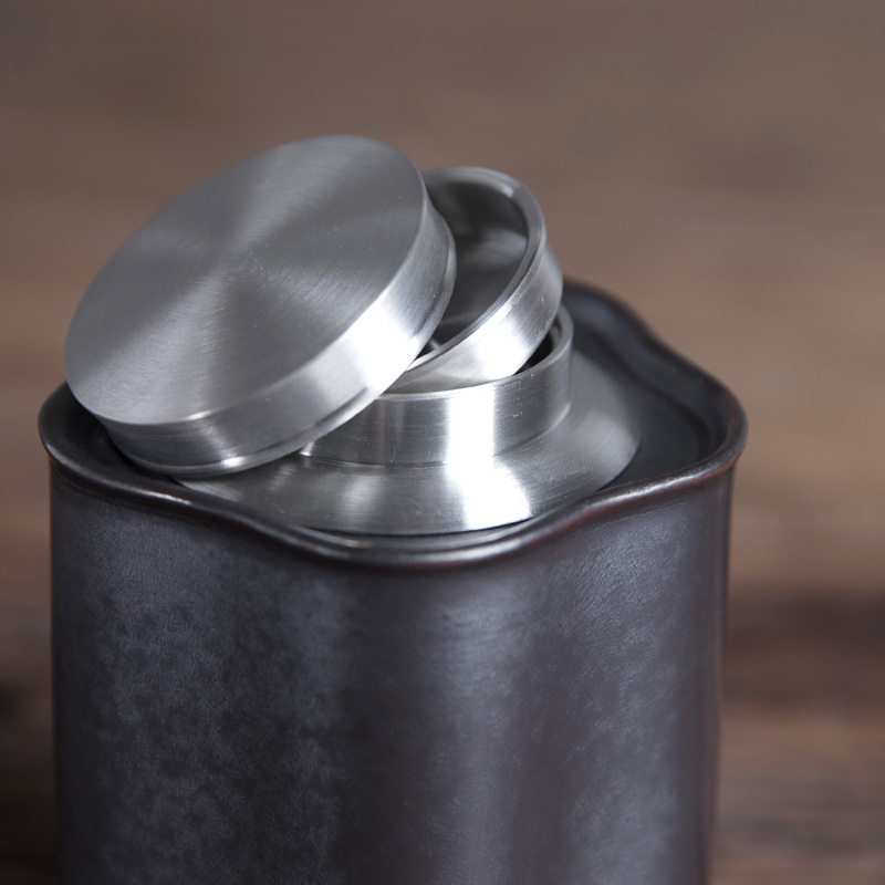 M letters kilowatt/hall new tea caddy fixings seal pot small ceramic portable tea and tea tea storehouse storage tanks fragrance
