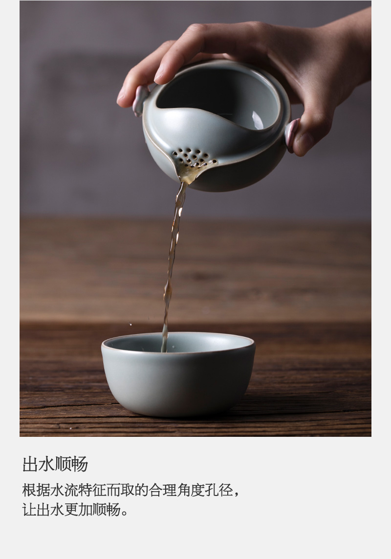 Wan Hao Tang Tea Set Quick Cup Một ấm trà Một tách trà Tặng quà cho phụ nữ gốm Kung Fu Tea Home Plum Blossom - Trà sứ bộ ấm trà thủy tinh cao cấp