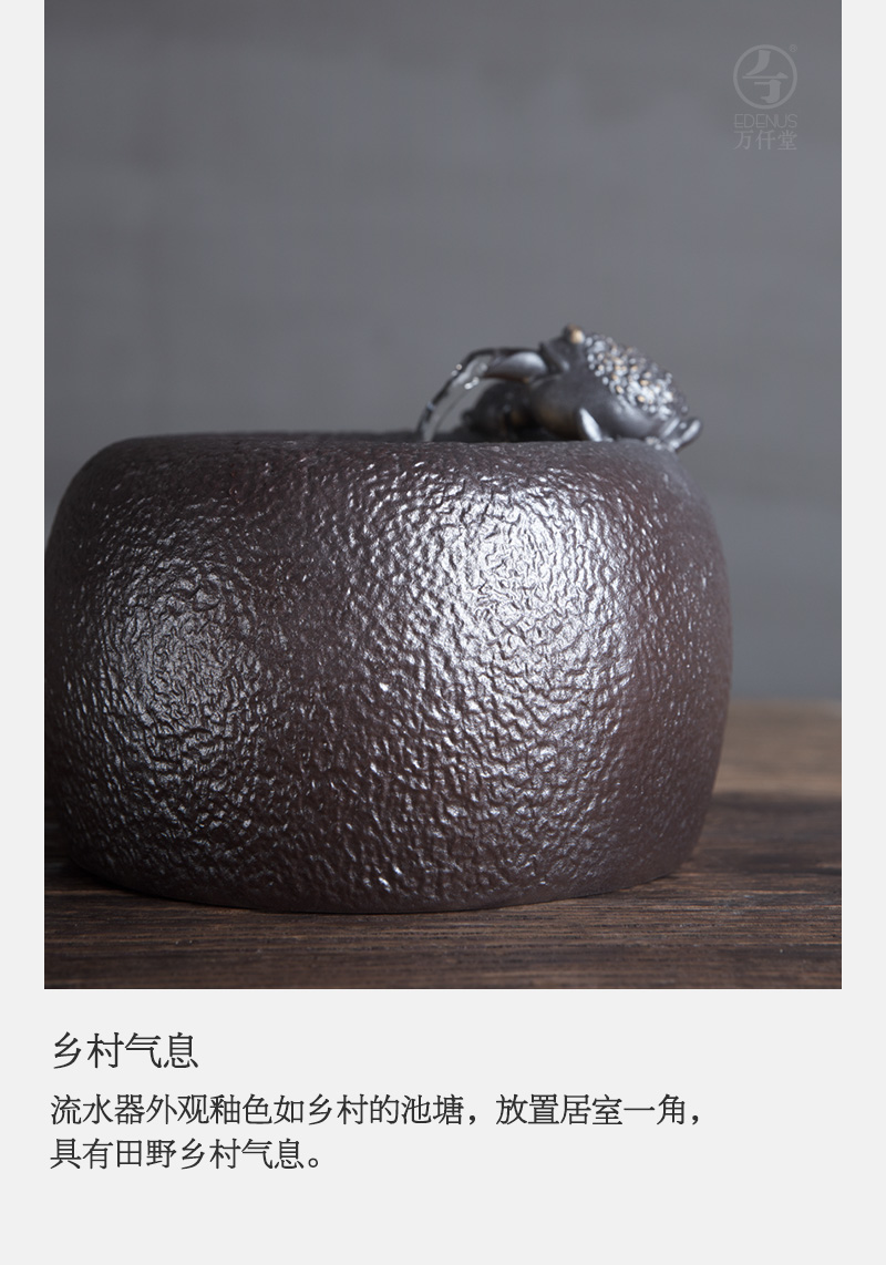 M letters kilowatt/hall new water machine ceramic water furnishing articles humidifier creative household adornment water toad language