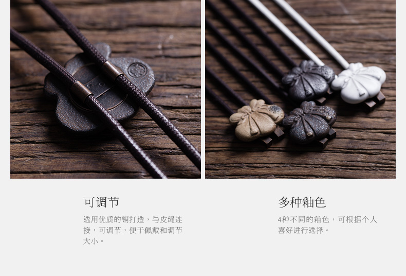 Thousands of thousand hall hang act the role of ceramic arts and crafts tea hang act the role of women jewelry accessories teamed necklace pouch