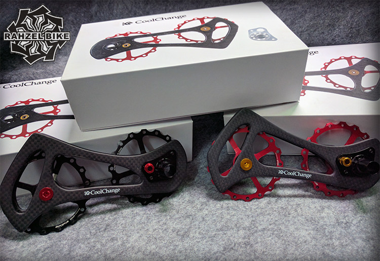 Cool change 17T ceramic bearing carbon fiber rear dial guide leg modification