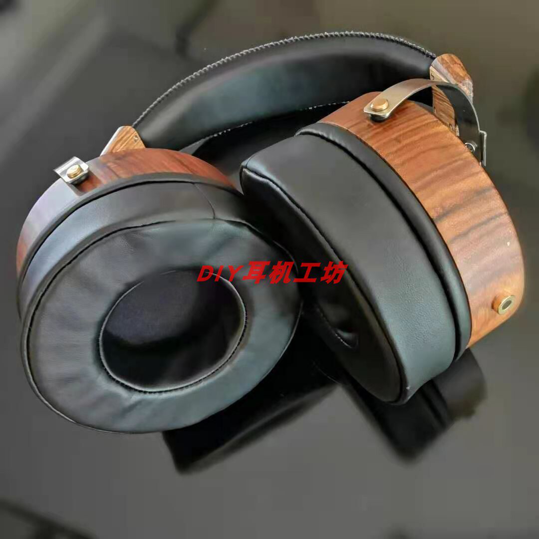 DIY wood-wearing headphones AKG 53MM headphone shell burning headphones listening to headphones Moving Circle Headsets