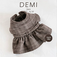 DEMI Оригинальная зимняя кашемировая бархатная утепленная юбка, делается под заказ, в британском стиле