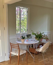 Iron partition casement window sun room floor-to-ceiling window partition dining room living room lighting art tempered transparent glass