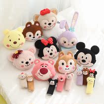 Cartoon Ballet Small Bear Car Seat Headrest Car Neck Protection Pillow Waist Close To Suit Car Leaning on a pair of pillows