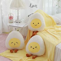 Cute egg piggy Plush Pillow Blanket Leaning Pillow Dolls Paparazzi Car Sofa Bedroom Floating Window Decoration Photo Props