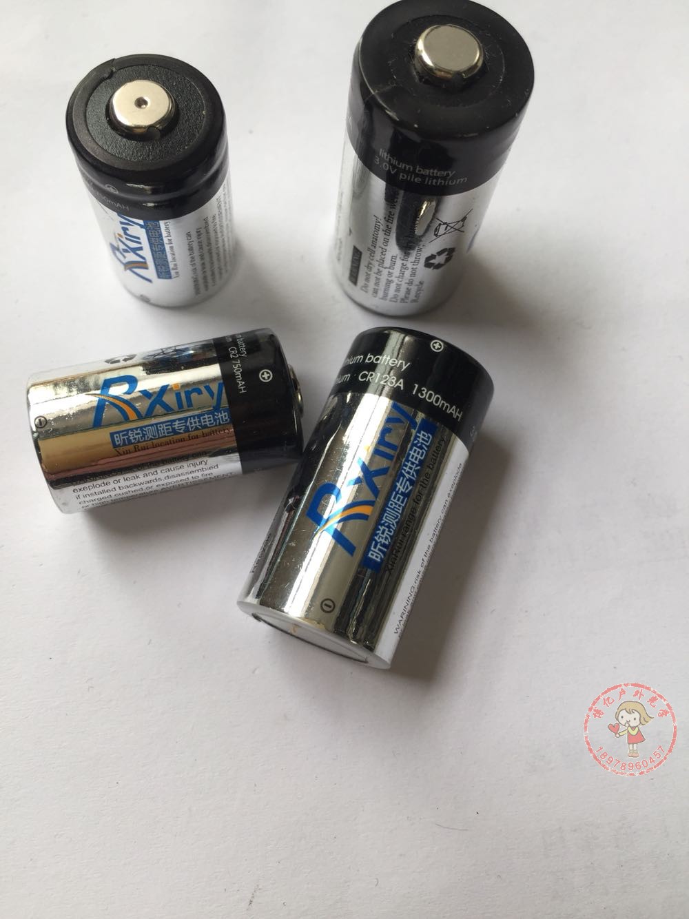 Xinrui telescope laser rangefinder original battery CR123 lithium battery large capacity battery