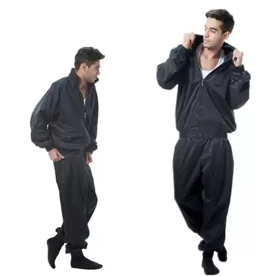 Explosive sweat suit sweaty suit men's suit fitness running sweat suit airtight body suit weight sauna sweating suit