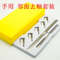 Dental adjacent glazed sliced sand strip adjacent surface polishing open teeth stainless steel face polishing hand set