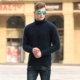 Áo len cashmere nam tinh khiết cashmere mùa thu và mùa đông cao cổ áo len cashmere nam chạm đáy áo len kích thước lớn áo len nam cao lật