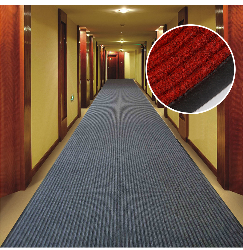 Hành lang 120 * 100 lối đi mặc mat PVC chống cháy mat thảm nhựa không thấm nước đầy sàn xốp trải sàn vân gỗ