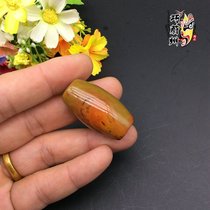 Pure natural and exquisite Xuanhua Warring States red agate barrel beads waist beads bead bead beads bead ring Fidelity DIY accessories