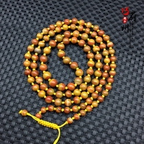 Exquisite Xuanhua Shanggu Warring States red agate silk 108 hundred beads round beads tower t necklace bracelet