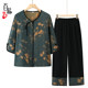 Grandma's summer mid-sleeve suit, loose clothes for the elderly