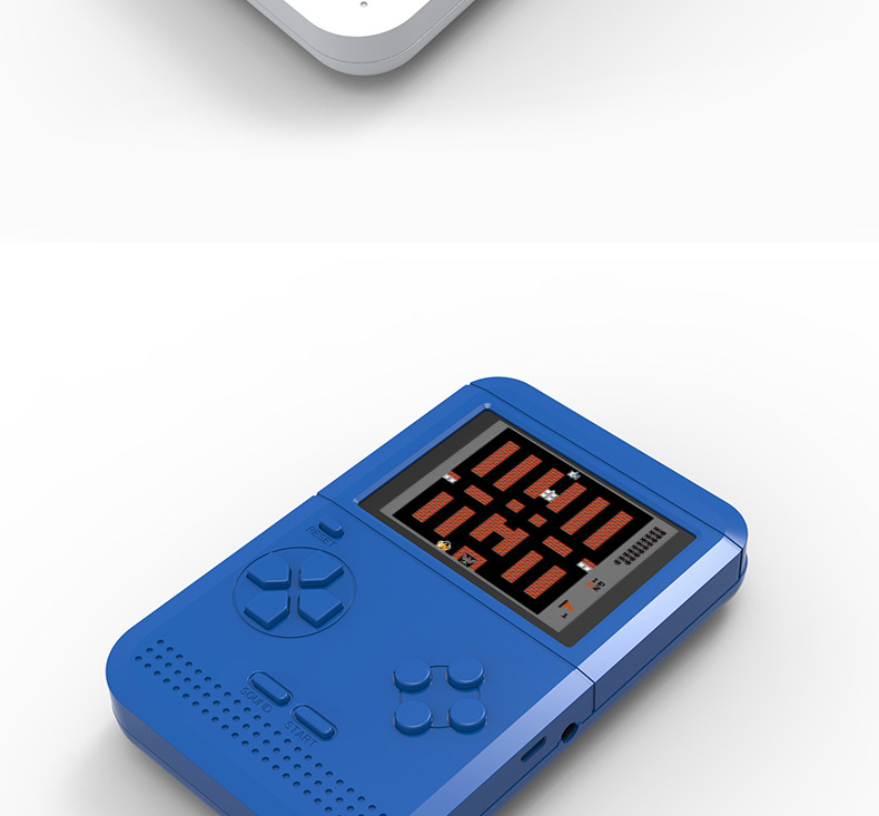Overlord kid mini FC màu đỏ và trắng cầm tay game console Tetris hoài cổ cầm tay được xây dựng trong 300 trò chơi máy tay cầm chơi game