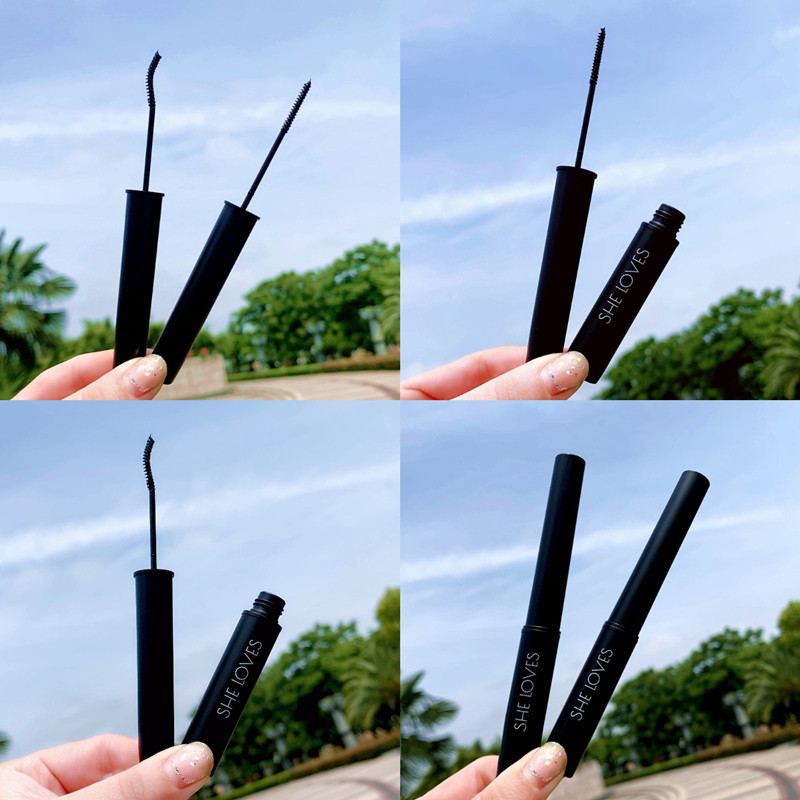 Root well-defined sunflower waterproof slim long roll up mascara fine brush head extremely fine without fainting and waterproof lasting