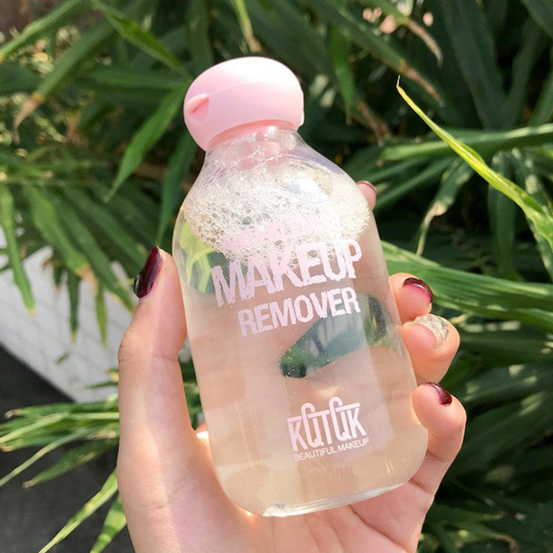 Cute honey peach heart fresh and gentle deep facial makeup remover water not irritating sensitive muscle KQTQK