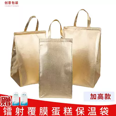 New product ice cream cake raised insulation bag small portable Hand bag large delivery lunch box cooler bag thickened