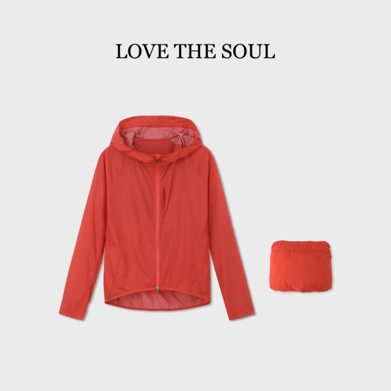 Red Lightweight Hooded Sun Protection Jacket for Women, Summer 2026 New Uv Protection Thin Sun Protection Clothing Top