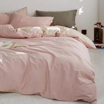 Autumn-winter all-cotton baby cotton light grinding hair soft and pro-skin pure color four pieces of bed linen bed