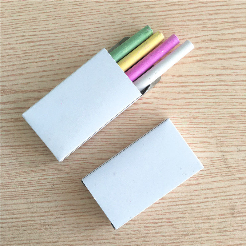 Color chalk painting graffiti Wood craft gift decoration accessories Home children's blackboard writing white chalk 4 pcs
