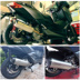 XMAX300 xe máy ống xả tay ga phần trước bằng thép không gỉ XMAX300 Yamaha sửa đổi sợi carbon đầy đủ - Ống xả xe máy pô wave alpha Ống xả xe máy
