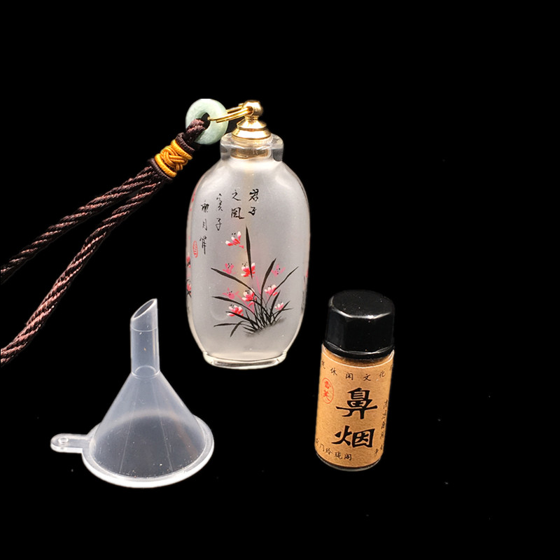 手绘鼻烟壶清明上河图特色传统手工艺品内画鼻烟壶出国小礼品礼物-淘宝