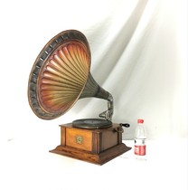 19 20s antique vintage German Mead 78 turn hand loudspeakers phonograph vinyl