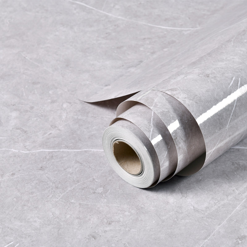 Gas furnace whole cabinet waterproof, oil-fume and high temperature resistant tile wall renovation with imitation marble pattern self-adhesive sticker