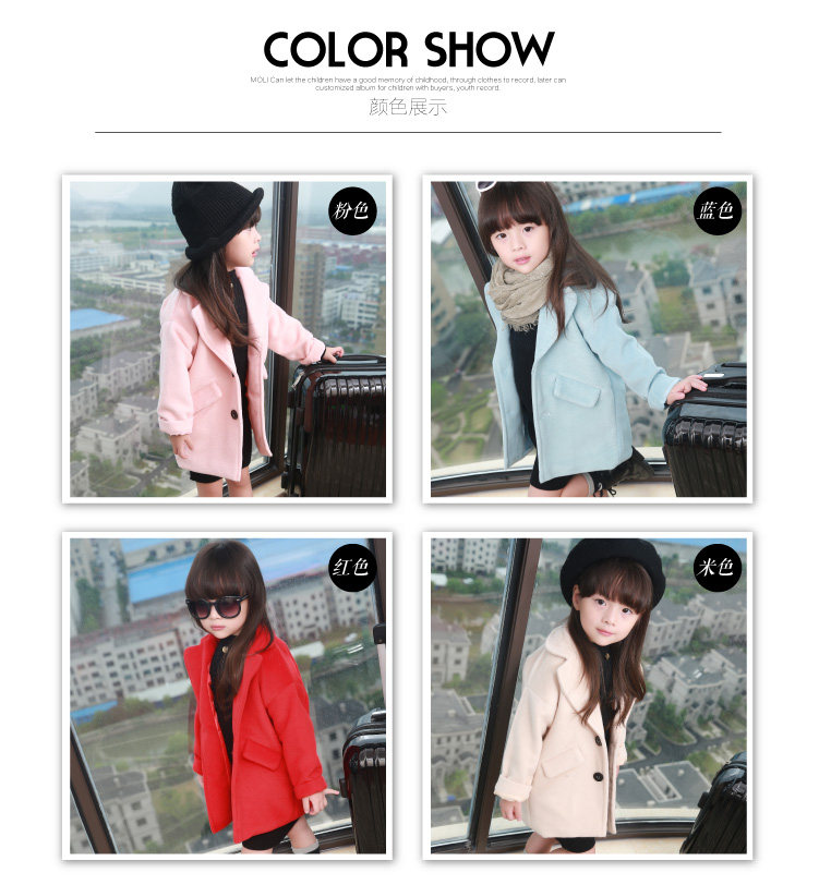 Manteau pour fille en mélange - Ref 2161537 Image 7