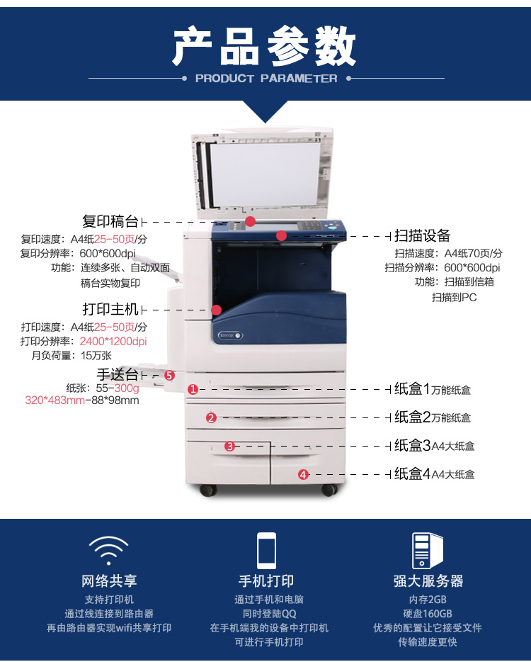 Máy ép laser Xerox DCC3300 máy photocopy laser 3300 màu Shandong Shandong in và sao chép